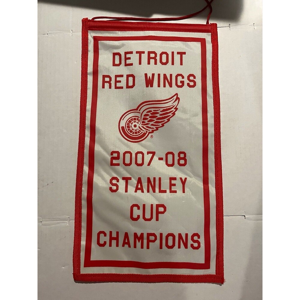 Bank of America Detroit Red Wings 2007-08 Stanley Cup Champions Banner